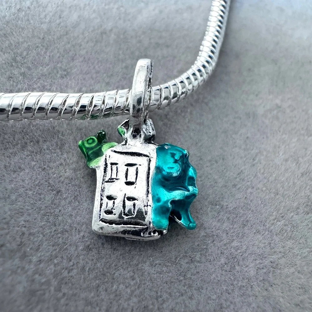 Disney Monsters Inc Sulley Mike Wazowski Boo Door Charm fits PANDORA